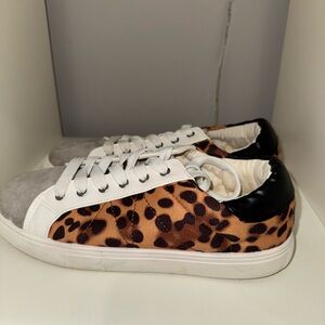 Stylish cheetah print sneakers for women